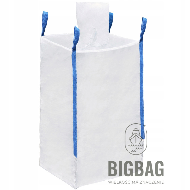 NOWY big bag 100x100x150cm (+/- 3cm) 1000 kg z lejem zasypowym