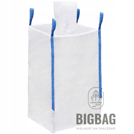NOWY big bag 100x100x150cm (+/- 3cm) 1000 kg z lejem zasypowym