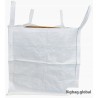 Nowy Big Bag worek 90x90x90 tonowy, otwarty